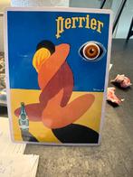Perrier metal hanger/ ansichtkaart, Ophalen of Verzenden, Zo goed als nieuw, Reclamebord