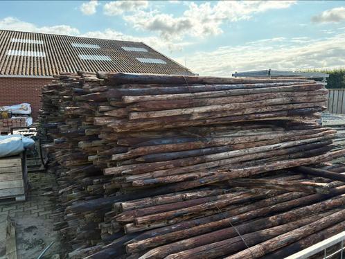 Gecreosoteerde palen 300cm gepunt, Tuin en Terras, Palen, Balken en Planken, Zo goed als nieuw, Palen, 250 cm of meer, Ophalen