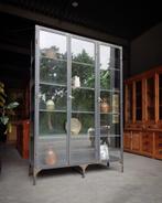 Industriele Vitrinekast | Stalen apothekerskast #2042, 100 tot 150 cm, 200 cm of meer, Ophalen of Verzenden, Glas