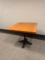 Houten Eettafel met Metalen Onderstel, Zakelijke goederen, Horeca | Meubilair en Inrichting, Ophalen of Verzenden, Gebruikt