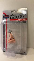 Figuur cosplay girl American diorama 1.18, Hobby en Vrije tijd, Modelauto's | 1:18, Overige merken, Ophalen of Verzenden, Motor