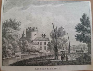 03 / Loenersloot Kopergravure ca 1790 beschikbaar voor biedingen
