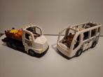 2 dierentuin voertuigen. Bus met toeristen en auto + voer, Kinderen en Baby's, Speelgoed | Duplo en Lego, Ophalen of Verzenden