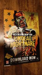 Red Dead Redemption Undead Nightmare Poster 60x41 eenzijdig, Avontuur en Actie, Gebruikt, Vanaf 18 jaar, 1 speler