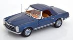 Mercedes-Benz 230 SL (W113) Pagode 1963 Blauw 1-18 Norev, Hobby en Vrije tijd, Modelauto's | 1:18, Www.norev.fr, Auto, Norev, Ophalen of Verzenden