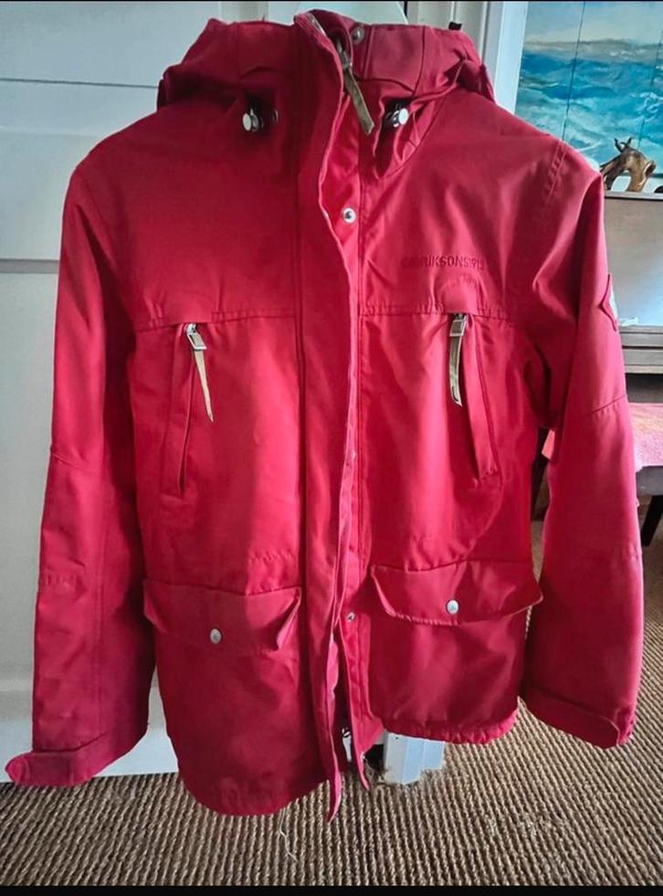 Didriksons Winterjas - maat 36-Weerbestendig & Warm, Kleding | Dames, Jassen | Zomer, Gedragen, Maat 36 (S), Rood, Ophalen of Verzenden
