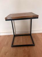 Lifestyle sidetable / bijzettafel industrieel hout / zwart, 45 tot 60 cm, Minder dan 55 cm, Gebruikt, Ophalen of Verzenden