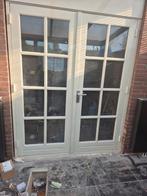 Open slaande marantie tuindeuren, Doe-het-zelf en Verbouw, Kozijnen en Schuifpuien, Ophalen, Gebruikt, Hout, Deurkozijn