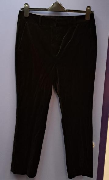 Pauw zwart fluwelen / velours pantalon broek zgan! S-M 44002 beschikbaar voor biedingen