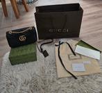 Gucci Marmont, Sieraden, Tassen en Uiterlijk, Tassen | Damestassen, Ophalen of Verzenden, Zo goed als nieuw, Zwart, Schoudertasje