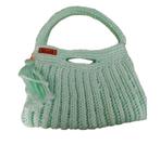 Handgemaakte mintgroene tas met kwastje – Uniek ontwerp, Blauw Fashion, Verzenden, Nieuw, Knutselwerk