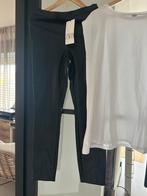 Nieuwe Zara namaak lederen broek mt M, Maat 38/40 (M), Zwart, Nieuw, Ophalen of Verzenden