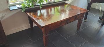 Salontafel, teakhout 120 x 80 breed x 50 cm. met lade beschikbaar voor biedingen