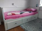 2x Ikea Hemnes Bedbank (incl matras) prijs per stuk., Huis en Inrichting, Slaapkamer | Bedden, Ophalen, Eenpersoons, Wit, 80 cm