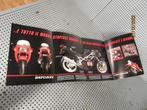 Kleurenfolder Ducati Superbike 851 motor b.j. '89 Folder A4, Motoren, Gebruikt, Ophalen of Verzenden