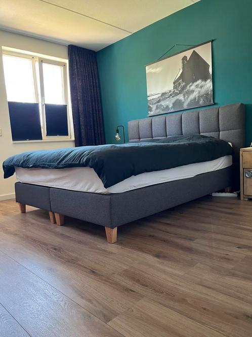Emma boxspring met nieuw matras 180 x 210, Huis en Inrichting, Slaapkamer | Boxsprings, Zo goed als nieuw, 180 cm, 210 cm, Tweepersoons