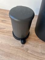 Pedaalemmer zwart / grijs zgan, Huis en Inrichting, Ophalen of Verzenden, Zo goed als nieuw, Minder dan 50 cm
