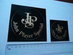 sticker oud JOHN PLAYER F1 Zwart formule 1 JPS rond auto, Verzenden, Zo goed als nieuw, Bedrijf of Vereniging