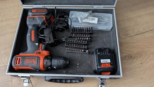 Black and Decker Cordless Drill and Screwdriver with case, Doe-het-zelf en Verbouw, Gereedschap | Handgereedschap, Gebruikt, Ophalen