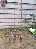 2 Handgebouwde Meerval Hengels - 3.60m, Ophalen, Gebruikt, Werphengel