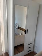 Kledingkast Sprint - 2-deurs - Wit - Met Spiegel, Huis en Inrichting, Kasten | Kledingkasten, Ophalen, 200 cm of meer, Overige materialen