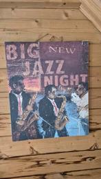Jazz Night Schilderij / Poster op Hout, Minder dan 50 cm, 50 tot 75 cm, Ophalen of Verzenden, Print