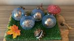 4 herfst kerstballen. ( gratis verzenden ), Diversen, Kerst, Ophalen of Verzenden