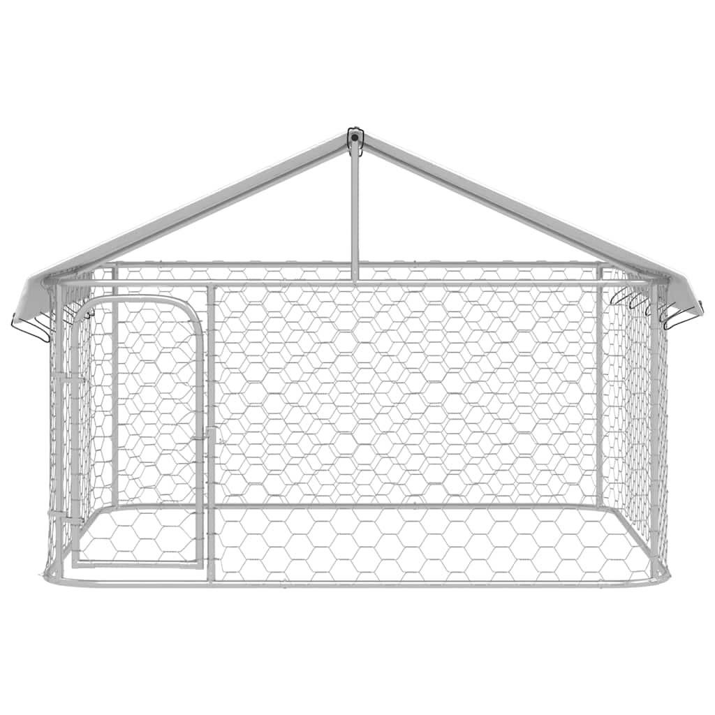 Hondenkennel voor buiten met dak 200x200x150 cm, Abd, Hondenkennel, 110 cm of meer, 100 cm of meer