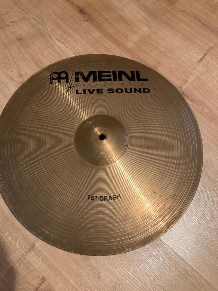 Meinl Roland Live Sound 18" Crashbekken, Muziek en Instrumenten, Percussie, Gebruikt, Melodische percussie, Ophalen of Verzenden