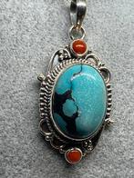 Zilveren kettinghanger met larimar, Ophalen, Info@zilverenedelstenen.com, 5646JA, Met edelsteen