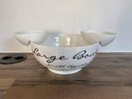 Riviera Maison Schaal met 2 Opzetbakjes, Porselein of Keramiek, Schaal, Rond, Ophalen of Verzenden