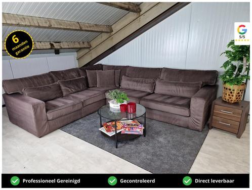 GRATIS LEVERING Z.G.A.N Velvet Hoekbank 315x270 GEREINIGD, Huis en Inrichting, Banken | Bankstellen, Zo goed als nieuw, Hoekbank