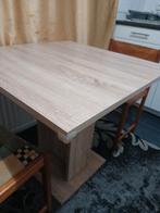 eettafel met 2 stoelen, Huis en Inrichting, Tafels | Eettafels, 50 tot 100 cm, Vierkant, Zo goed als nieuw, 50 tot 100 cm