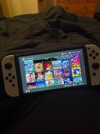 Switch oled + 256GB Sd Card games, Met games, Zo goed als nieuw, Met 1 controller, Switch OLED