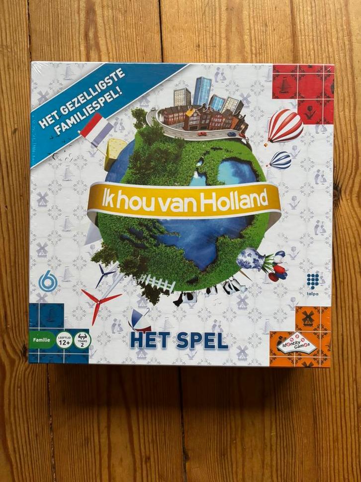 Ik hou van holland familie bordspel, Hobby en Vrije tijd, Gezelschapsspellen | Bordspellen, Zo goed als nieuw, Een of twee spelers