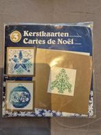 Pakketje met 3 kerstkaarten om te borduren, Ophalen of Verzenden, Nieuw, Handborduren, Borduurpakket