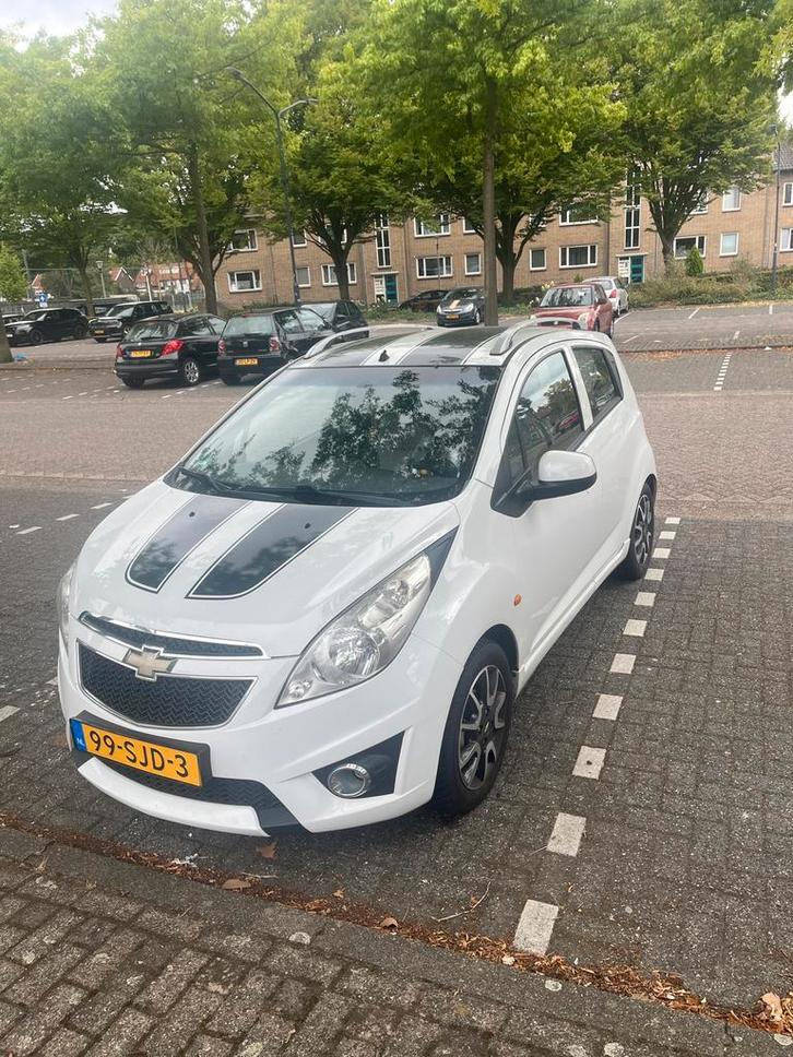 Chevrolet Spark 1.0 Bifuel 2011 Wit, Auto's, Chevrolet, Particulier, Spark, Benzine, B, Hatchback, Handgeschakeld, Origineel Nederlands