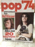 Ad Visser Pop 1974 Alles over 20 popgroepen bijeen, Boeken, Ad Visser, Artiest, Ophalen of Verzenden, Zo goed als nieuw