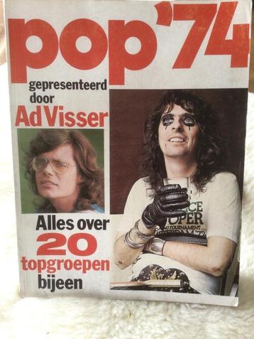 Ad Visser Pop 1974 Alles over 20 popgroepen bijeen 