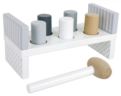Houten hamerbank grijs/wit JaBaDaBaDo, Kinderen en Baby's, Kraamcadeaus en Geboorteborden, Nieuw, Kraamcadeau, Ophalen of Verzenden