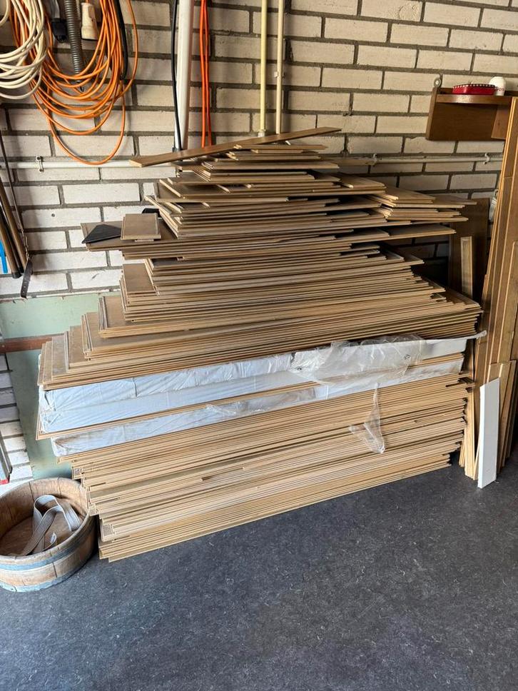 Laminaat - Vilano Eik natuur - 35 m2, Doe-het-zelf en Verbouw, Platen en Panelen, Zo goed als nieuw, Ophalen