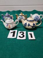 -	Mini theepotten 5 stuks, Verzamelen, Ophalen of Verzenden