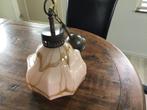 Vintage hanglamp, Huis en Inrichting, Lampen | Hanglampen, Ophalen, Gebruikt, Glas, Minder dan 50 cm