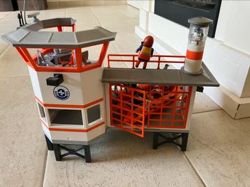 Playmobil kustwacht, incl boot, poppetjes en licht beschikbaar voor biedingen