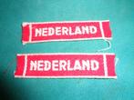NBS set embleem bewakingstroepen oorlog wo2, Verzamelen, Verzenden, Landmacht, Nederland, Embleem of Badge