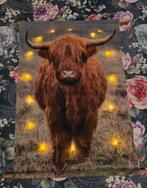 Hooglander wanddoek met lampjes, Ophalen of Verzenden