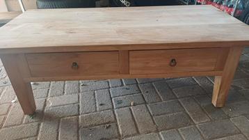 Teakhouten Salontafel met 2 Lades beschikbaar voor biedingen