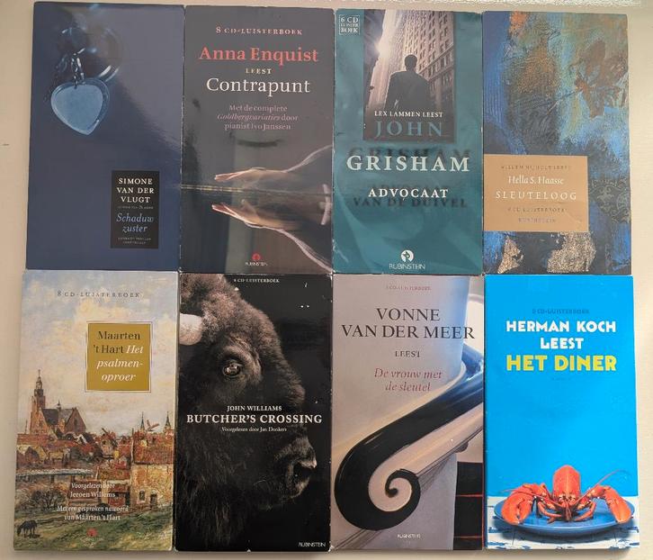 Luisterboeken (Rubinstein) - 7,50 euro per stuk, Boeken, Luisterboeken, Cd, Volwassene, Ophalen of Verzenden