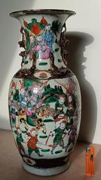 Prachtige Chinese Nanking Vaas, 19e Eeuw China Chinees, Antiek en Kunst, Ophalen of Verzenden