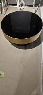 Ronde salontafel zwart met goud Showmodel extra voordelig!, Huis en Inrichting, Tafels | Salontafels, Ophalen, 50 tot 100 cm, Bornsestraat 31